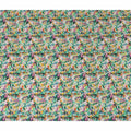 Green Abstract Gold Dot Viscose Crepe 110cm