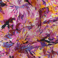 Pink Abstract Gold Dot Viscose Crepe 110cm