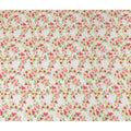 White Floral Gold Dot Viscose Crepe 110cm
