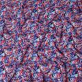 Blue Abstract Gold Dot Viscose Crepe 110cm