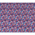 Blue Abstract Gold Dot Viscose Crepe 110cm