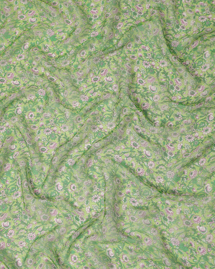 Green Polyester Chiffon Fabric 110cm | Regal Fabrics