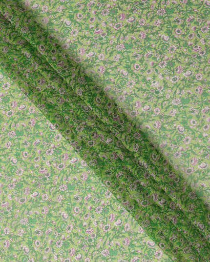 Green Polyester Chiffon Fabric 110cm | Regal Fabrics