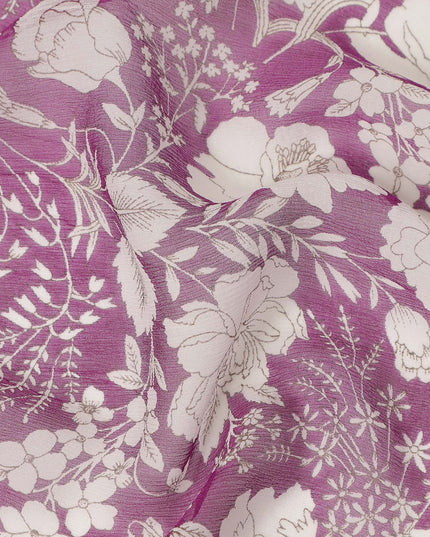 Purple Polyester Chiffon Fabric 110cm | Regal Fabrics