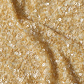 Champagne Gold Silk Georgette Sequin Fabric 110cm