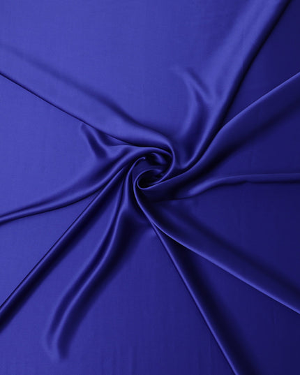 Royal Blue Premium Pure Silk Satin Fabric 110 Cms Width, Made in China-D25824