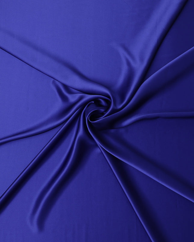 Royal Blue Premium Pure Silk Satin Fabric 110 Cms Width, Made in China-D25824