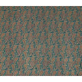 Teal Paisley Silk Crepe Fabric 110cm India