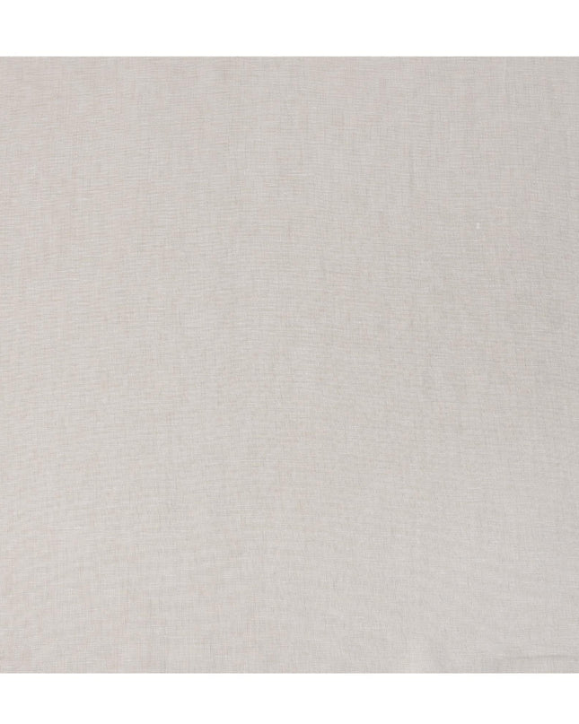 Light Beige Premium Pure Linen Fabric 60 Lea Plain Solid Design, 150 Cms Width, India-D25548