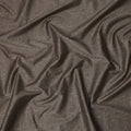 Brown with Black Paisley Print Blended Cotton Shirting Fabric, 150 Cms, India-D25150
