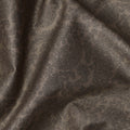 Brown with Black Paisley Print Blended Cotton Shirting Fabric, 150 Cms, India-D25150
