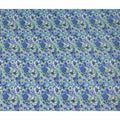 Blue Floral Printed Viscose Crepe 110cm