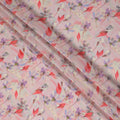 Pink Floral Printed Viscose Crepe 110cm
