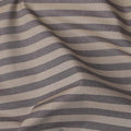 Brown and Grey Horizontal Striped Cotton Shirting Fabric, Width 150 Cms, Made in Japan-D26055