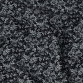 Black and Grey Leaf Print Blended Cotton Shirting Fabric, 150 Cms, India-D25145