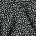 Black with Green and White Animal Print Blended Cotton Shirting Fabric, 150 Cms, India-D25151