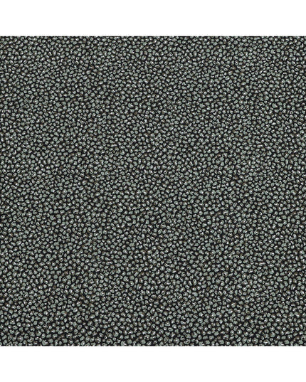 Black with Green and White Animal Print Blended Cotton Shirting Fabric, 150 Cms, India-D25151