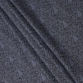 Grey Abstract Print Blended Cotton Shirting Fabric, 150 Cms, India-D25143