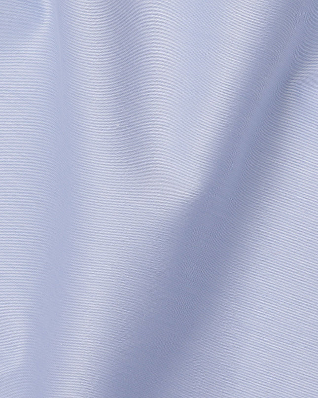 Light Blue Solid Premium 100% Swiss Cotton Shirting Fabric, 150 Cms, Switzerland-D24683