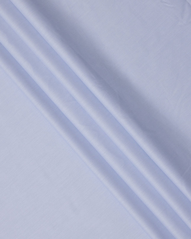 Light Blue Solid Premium 100% Swiss Cotton Shirting Fabric, 150 Cms, Switzerland-D24683
