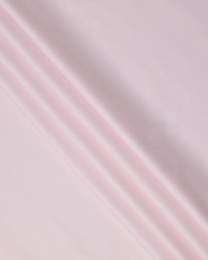 قماش قمصان قطني سويسري فاخر ١٠٠٪ منسوج بنمط متعرج وردي فاتح، ١٥٠ سم، سويسرا - D24693