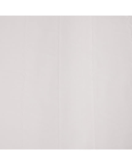 White Herringbone Weave Premium 100% Swiss Cotton Shirting Fabric, 150 Cms, Switzerland-D24694