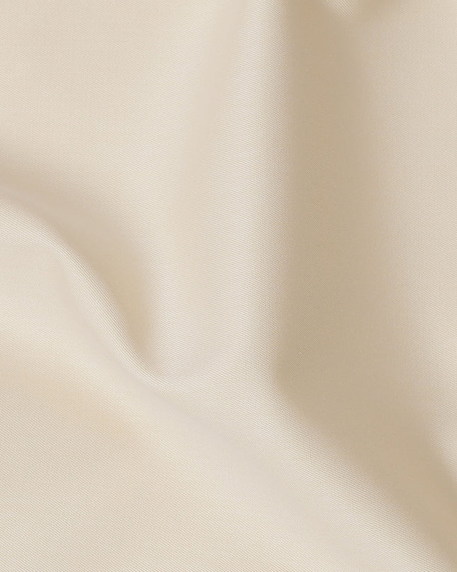 Cream Plain Swiss Cotton Shirting Fabric, 150 Cms, Switzerland-D24937