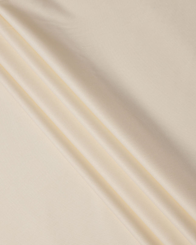 Cream Plain Swiss Cotton Shirting Fabric, 150 Cms, Switzerland-D24937