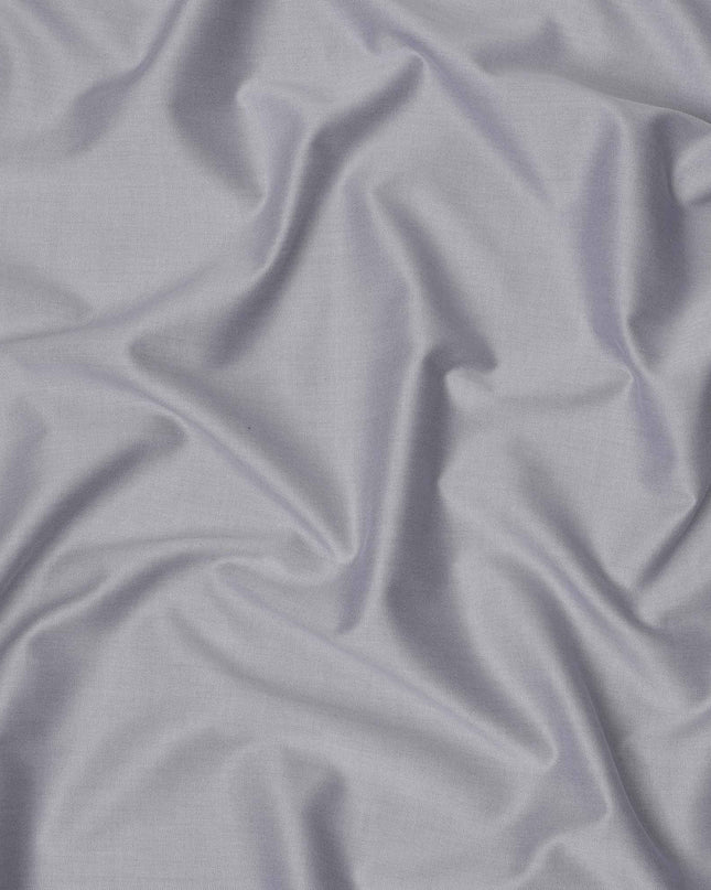 Steel Grey Solid Premium 100% Swiss Cotton Shirting Fabric, 150 Cms, Switzerland-D24686