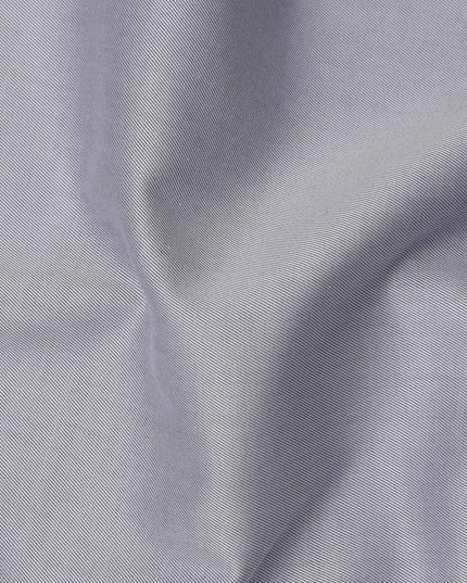 Steel Grey Solid Premium 100% Swiss Cotton Shirting Fabric, 150 Cms, Switzerland-D24686