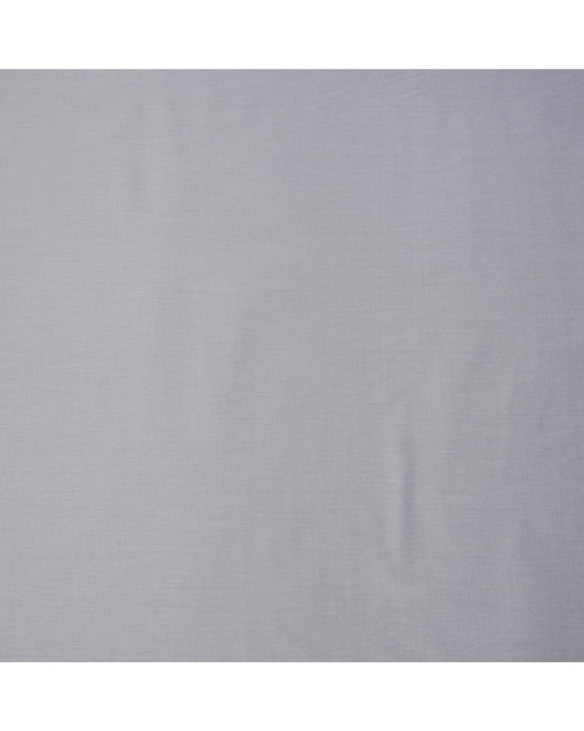 Steel Grey Solid Premium 100% Swiss Cotton Shirting Fabric, 150 Cms, Switzerland-D24686