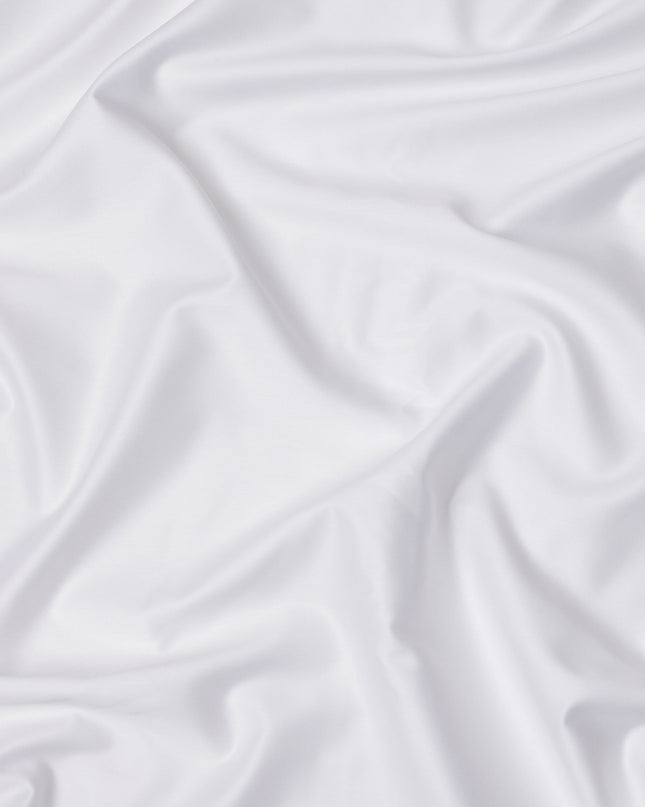 White Solid Premium 100% Swiss Cotton Shirting Fabric, 150 Cms, Switzerland-D24682 Regal Fabrics