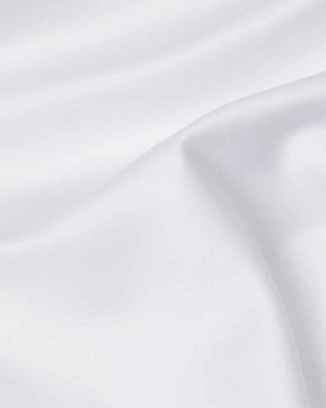 White Solid Premium 100% Swiss Cotton Shirting Fabric, 150 Cms, Switzerland-D24682 Regal Fabrics