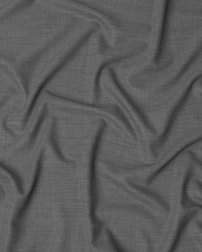 Grey Premium Super 150's English All Wool Suiting Fabric, Width 150 Cms, Made in United Kingdom-D25015