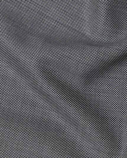Grey Premium Super 150's English All Wool Suiting Fabric, Width 150 Cms, Made in United Kingdom-D25015