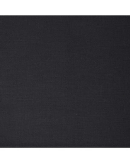 Charcoal Premium Super 150's English All Wool Suiting Fabric, Width 150 Cms, Made in United Kingdom-D25014