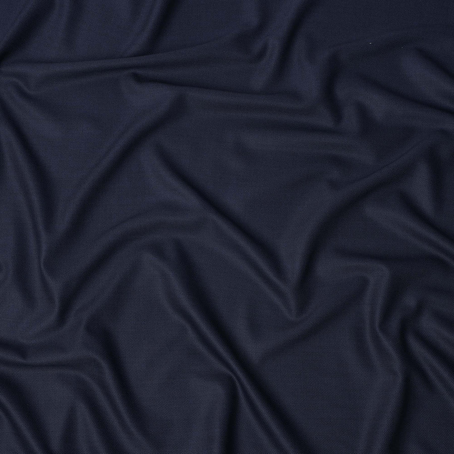 Navy Blue Premium Super 150's English All Wool Suiting Fabric, Width 150 Cms, Made in United Kingdom-D25016