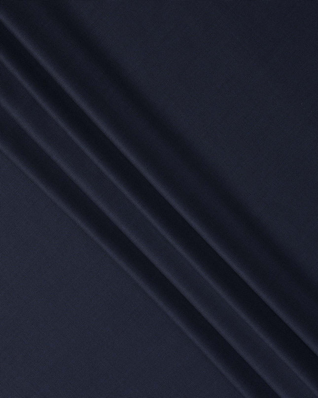 Navy Blue Premium Super 150's English All Wool Suiting Fabric, Width 150 Cms, Made in United Kingdom-D25016
