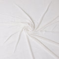 Ivory White Premium Silk Blended Velvet Fabric with Lustrous Finish and Elegant Drape, 140 Cms Width, Made in China-D25909