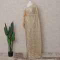 Antique Gold French Chantilly Lace Saree
