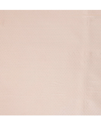 Peach Synthetic Chiffon Traditional Sudanese Thobe with Stone Work, 4.5 Mtrs Piece, Width 110 Cms, Made in India-D26450