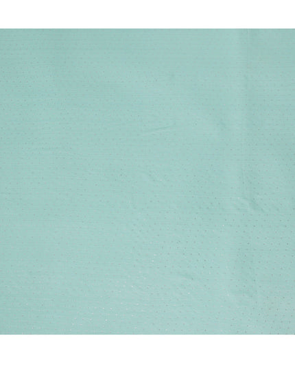 Mint Green Synthetic Chiffon Traditional Sudanese Thobe with Stone Work, 4.5 Mtrs Piece, Width 110 Cms, Made in India-D26451