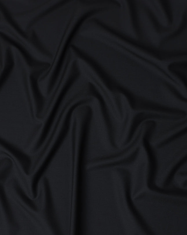 Black Super 160s Italian Wool Suiting