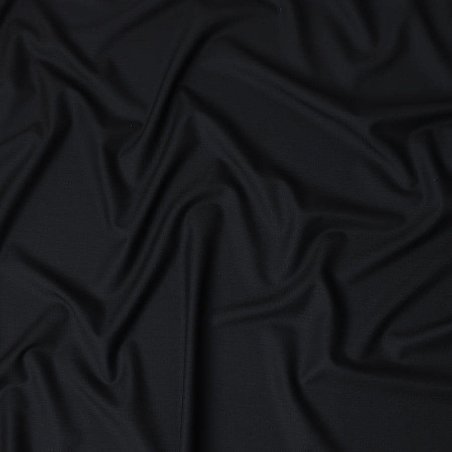 Black Super 160s Italian Wool Suiting