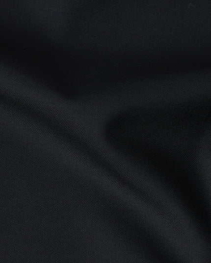 Black Super 160s Italian Wool Suiting