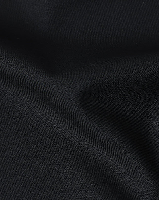 Black Super 160s Italian Wool Suiting