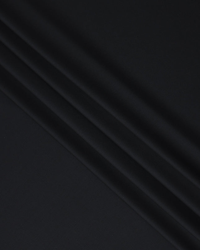 Black Super 160s Italian Wool Suiting