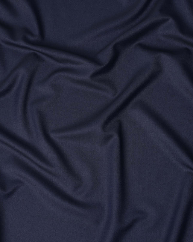 Navy Super 160s Wool Suiting Fabric