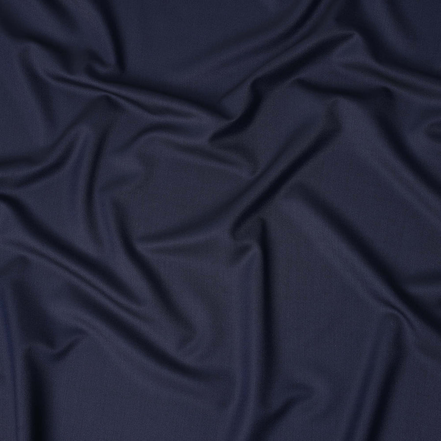 Navy Super 160s Wool Suiting Fabric