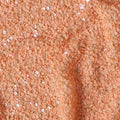 Peach Beige Silk Georgette Sequin Fabric 110cm